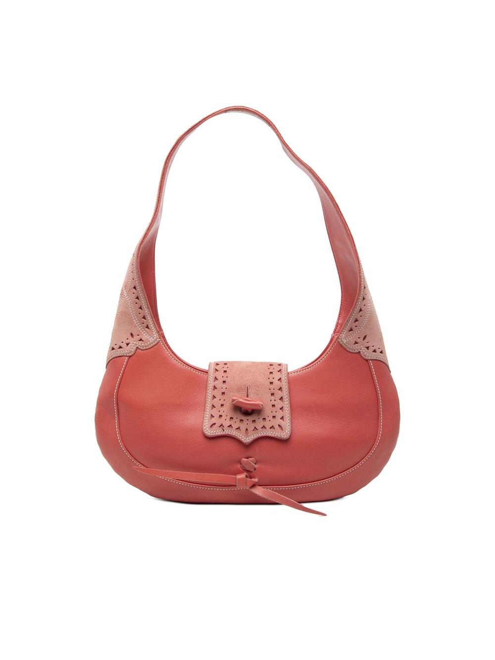 Loewe Suede Trimmed Calfskin Half Moon #295728L33B